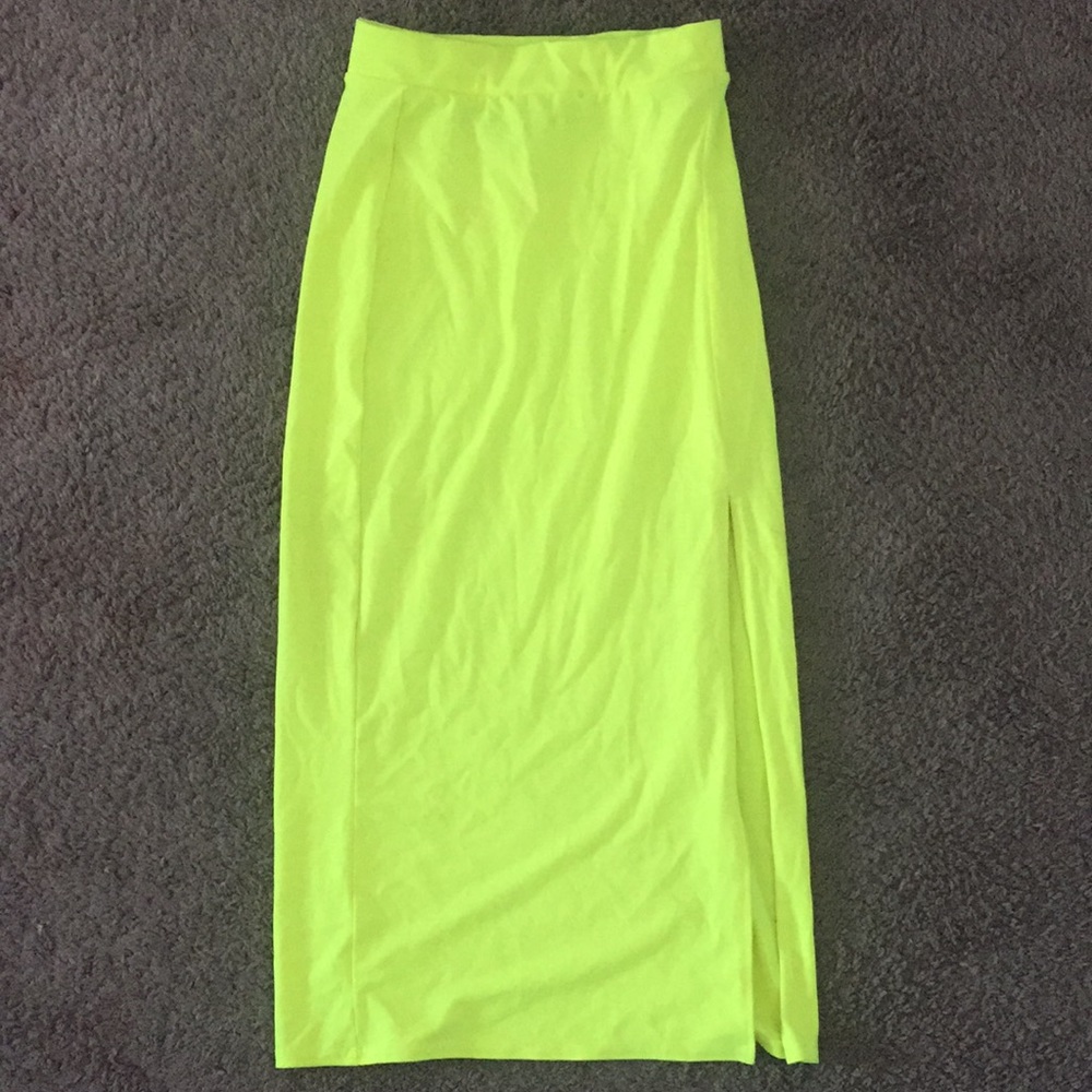 Neon Pencil Skirt